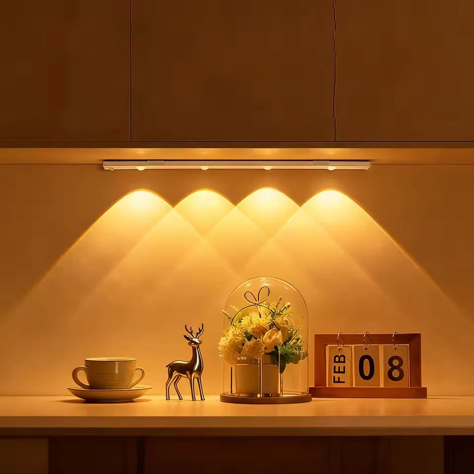 Motion Sensor LED Cabinet Light — USB Rechargeable, Wireless Under-Cabinet Light